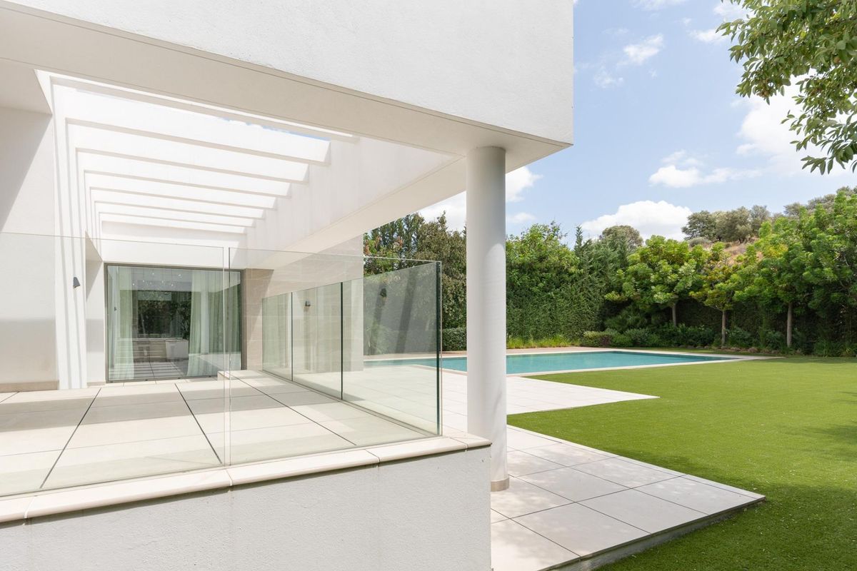 Modern kitchen design in Estepona villa