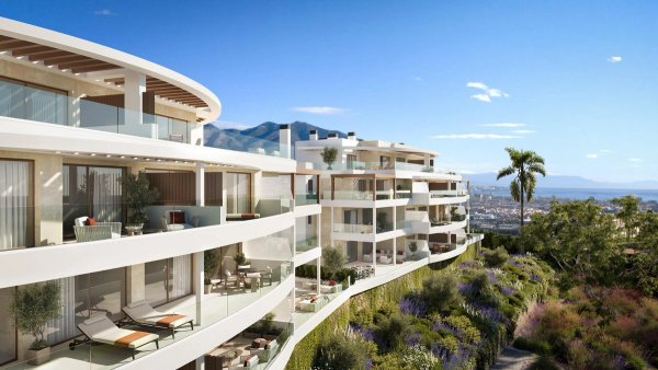 Appartement met zeezicht in Mijas
