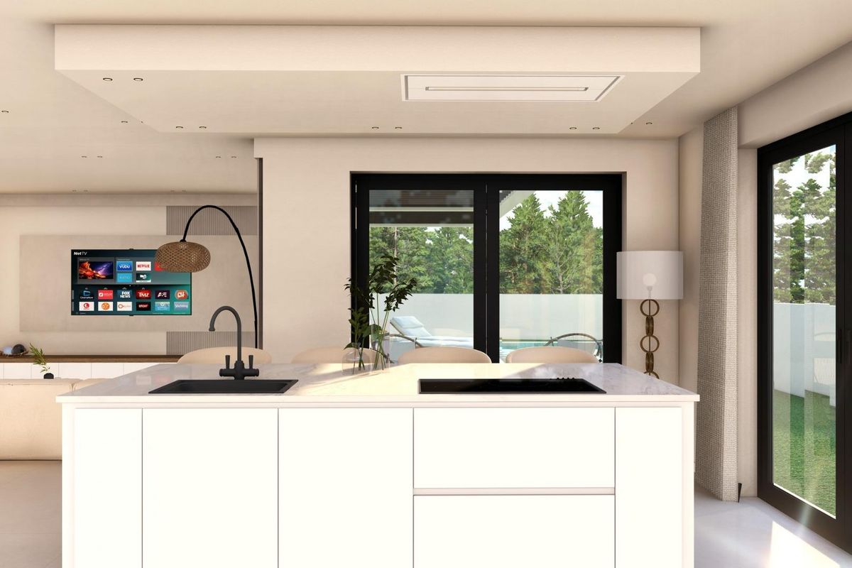 Ingang van luxe villa in Finestrat