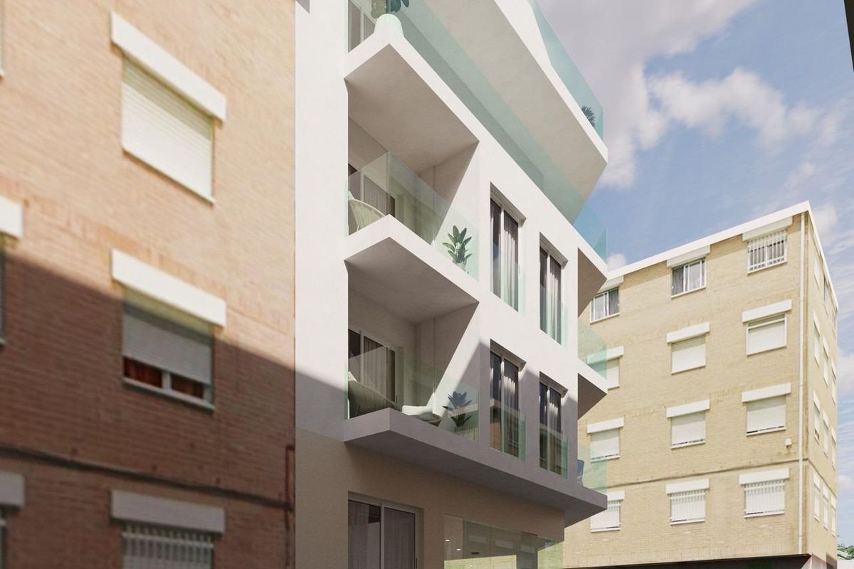 Nieuwbouwwoningen vlakbij het strand in het centrum van Guardamar del Segura