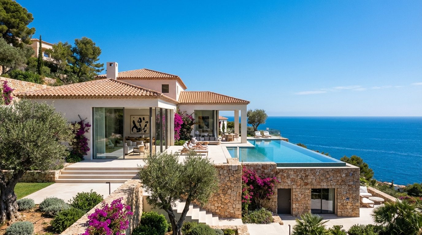 Moderne Spaanse villa met uitzicht op de Middellandse Zee