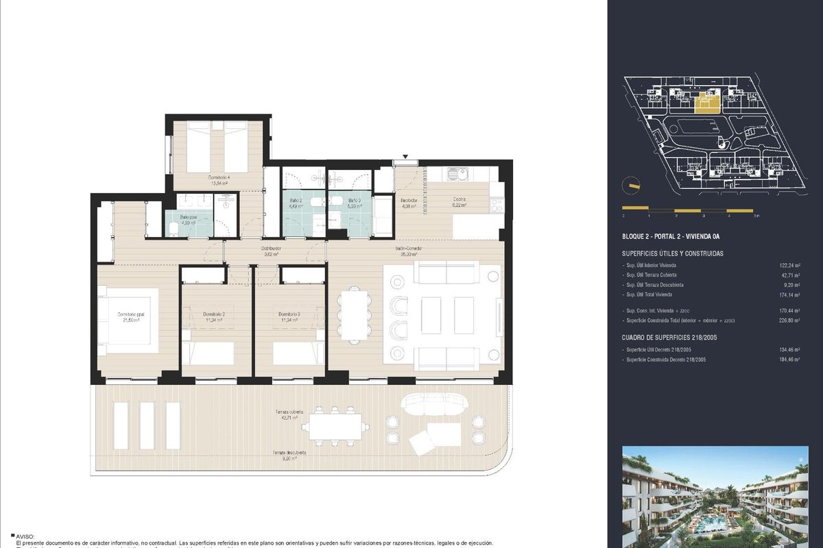 Plattegrond van een 4-slaapkamer appartement op de begane grond in Marbella, met een ruim ontwerp en moderne kenmerken.