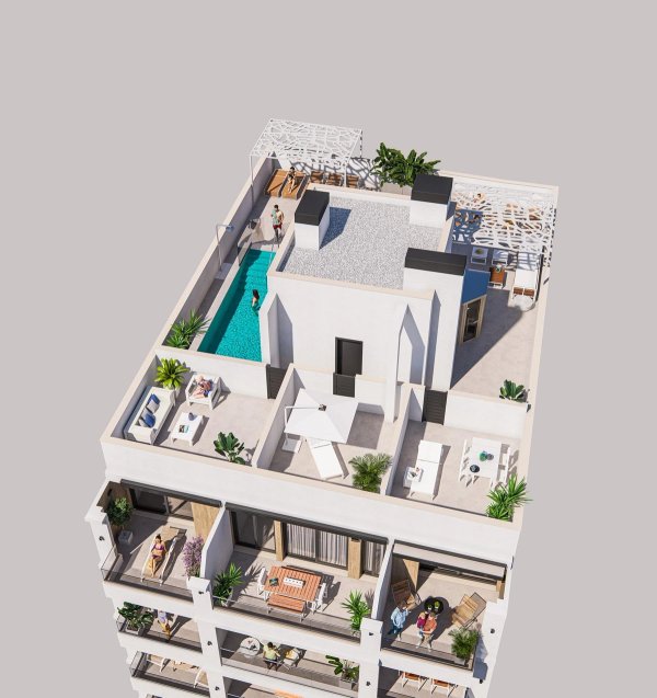 2-Bed Penthouse Torrevieja Terrace