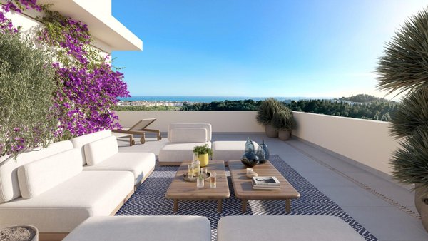 Penthouse in Mijas met terras en uitzicht