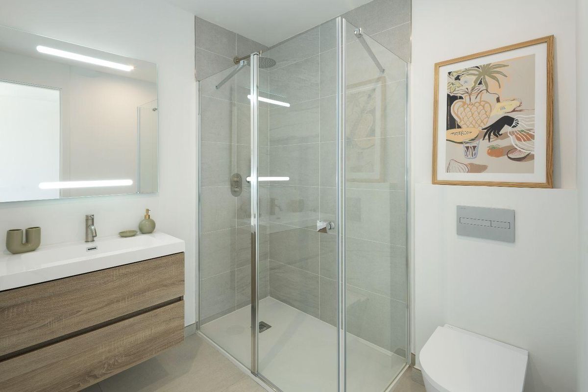 Terrassenansicht mit Meerblick in Marbella Villa