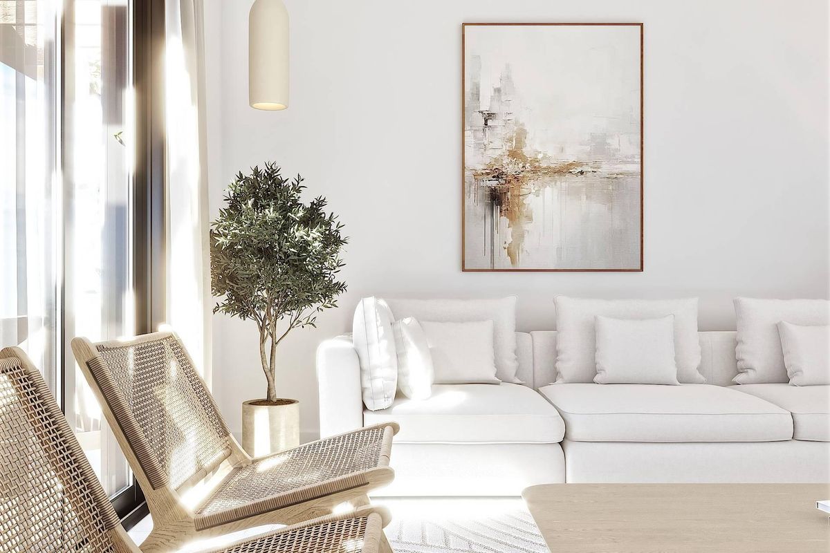 Open-plan living space in Mijas
