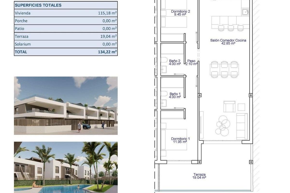 Bungalow with access to communal pool