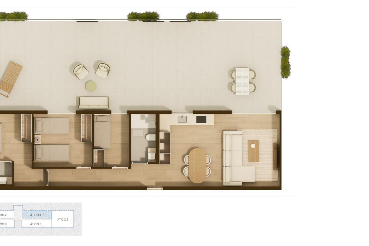 3-Schlafzimmer Penthouse Moncofa Meerblick - Bild 16