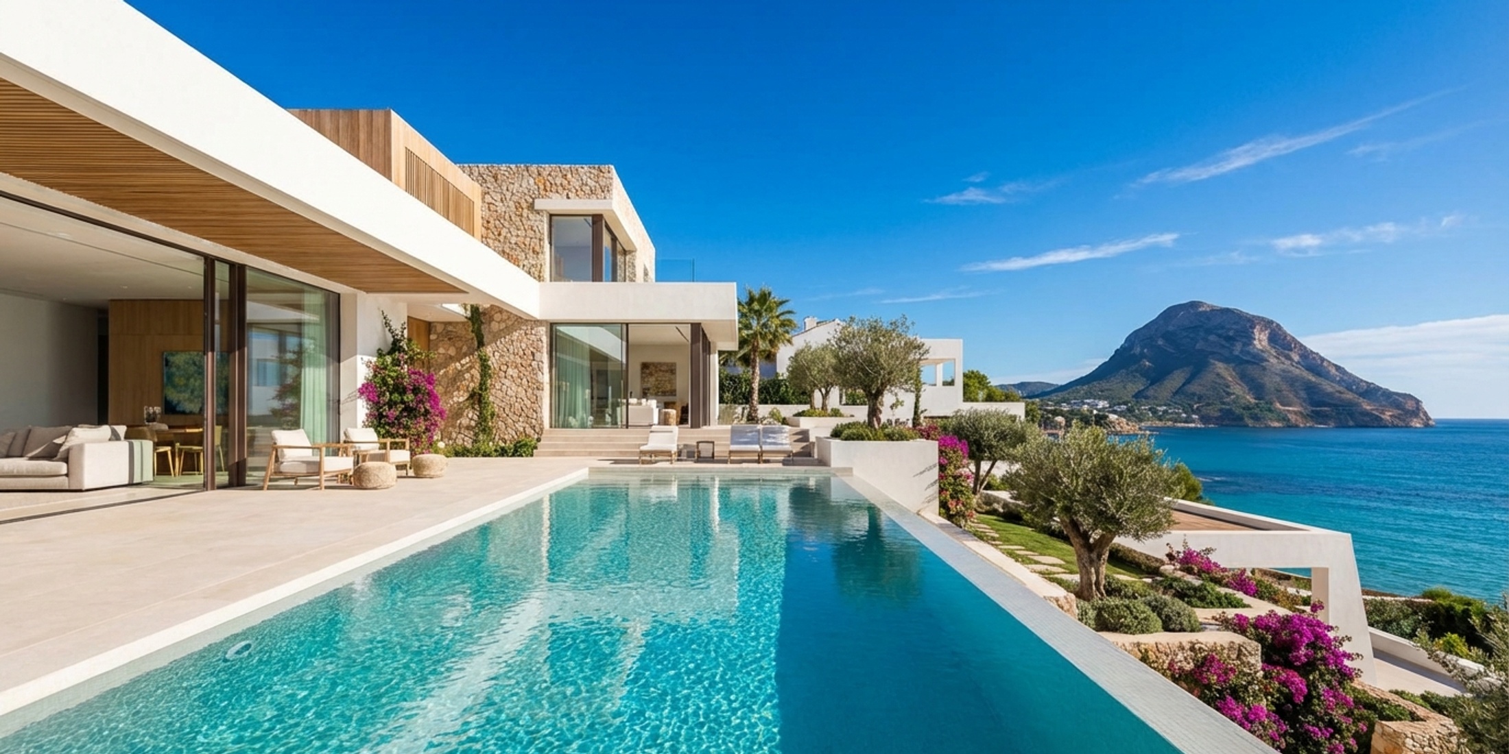 Luxe villa met zwembad en uitzicht op zee in Javea