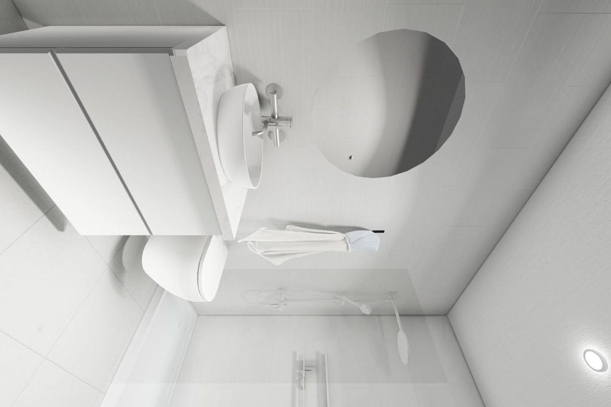 Soepele badkamer ontwerp met moderne armaturen in een 2-slaapkamer townhouse in Torre Pacheco.