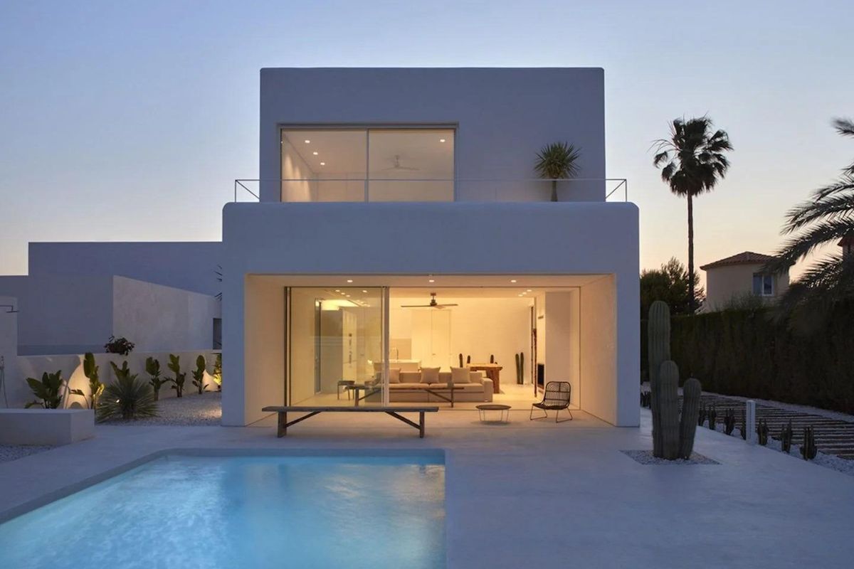 Moderne villa woonkamer in Estepona