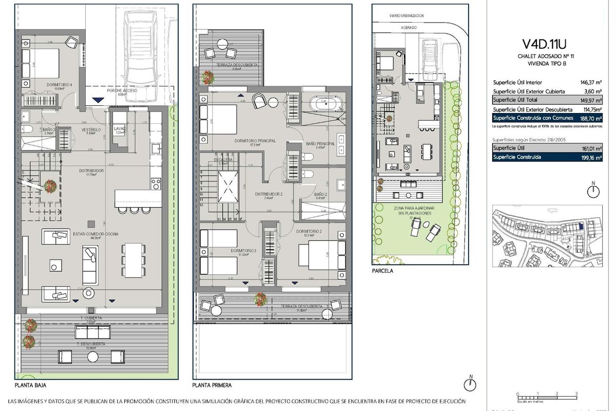 Tweeverdiepingen stadswoning in Sotogrande met moderne indeling en ruime terrassen