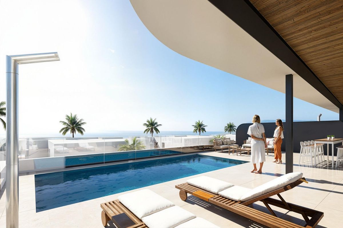 Balkonansicht des Penthouses in Los Alcazares