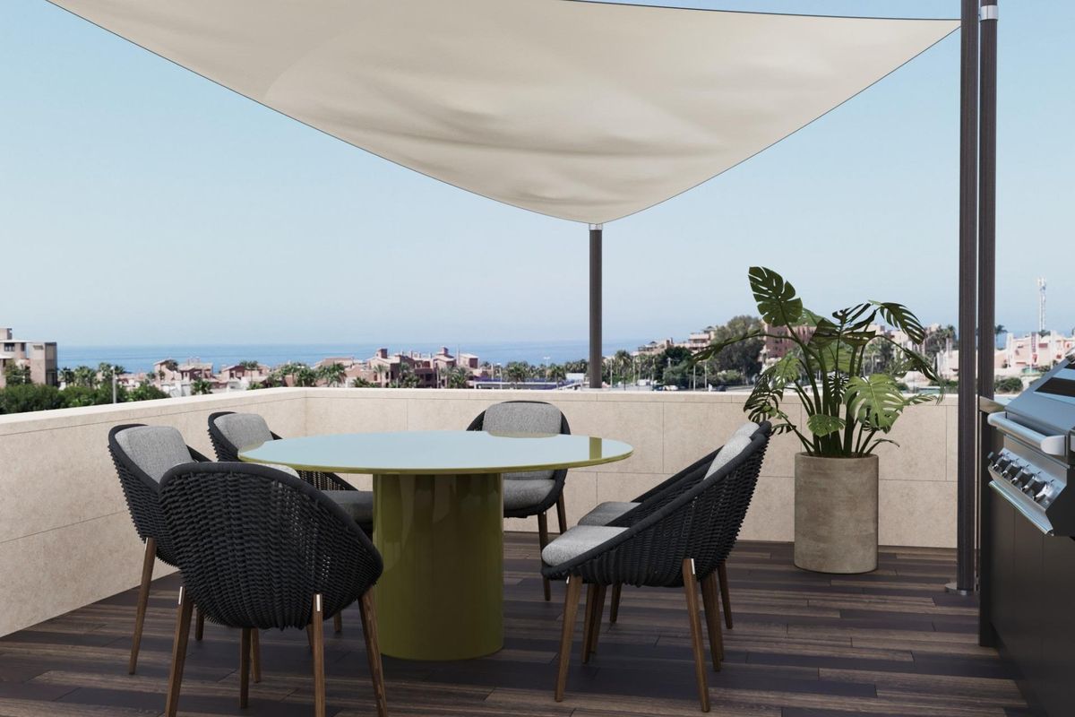 3-Schlafzimmer Penthouse Estepona Terrasse - Bild 8