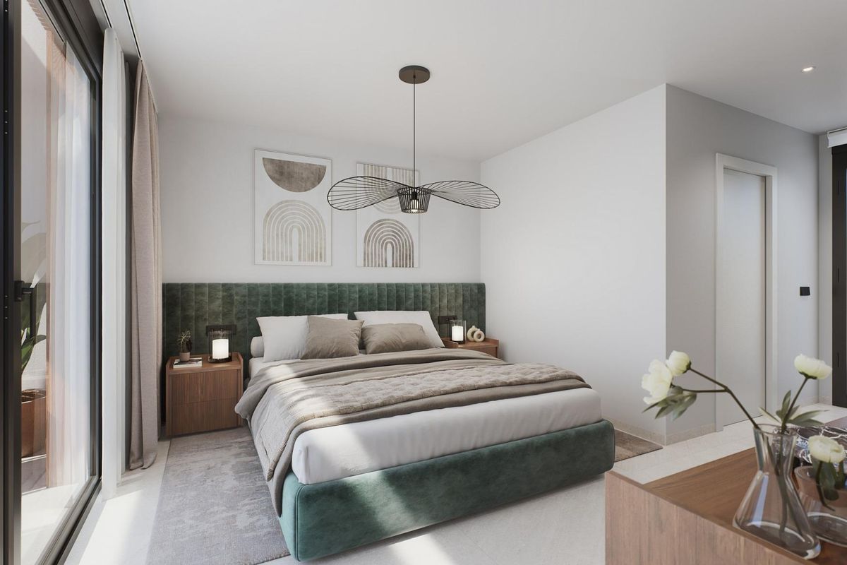 Woonkamer met moderne inrichting in villa