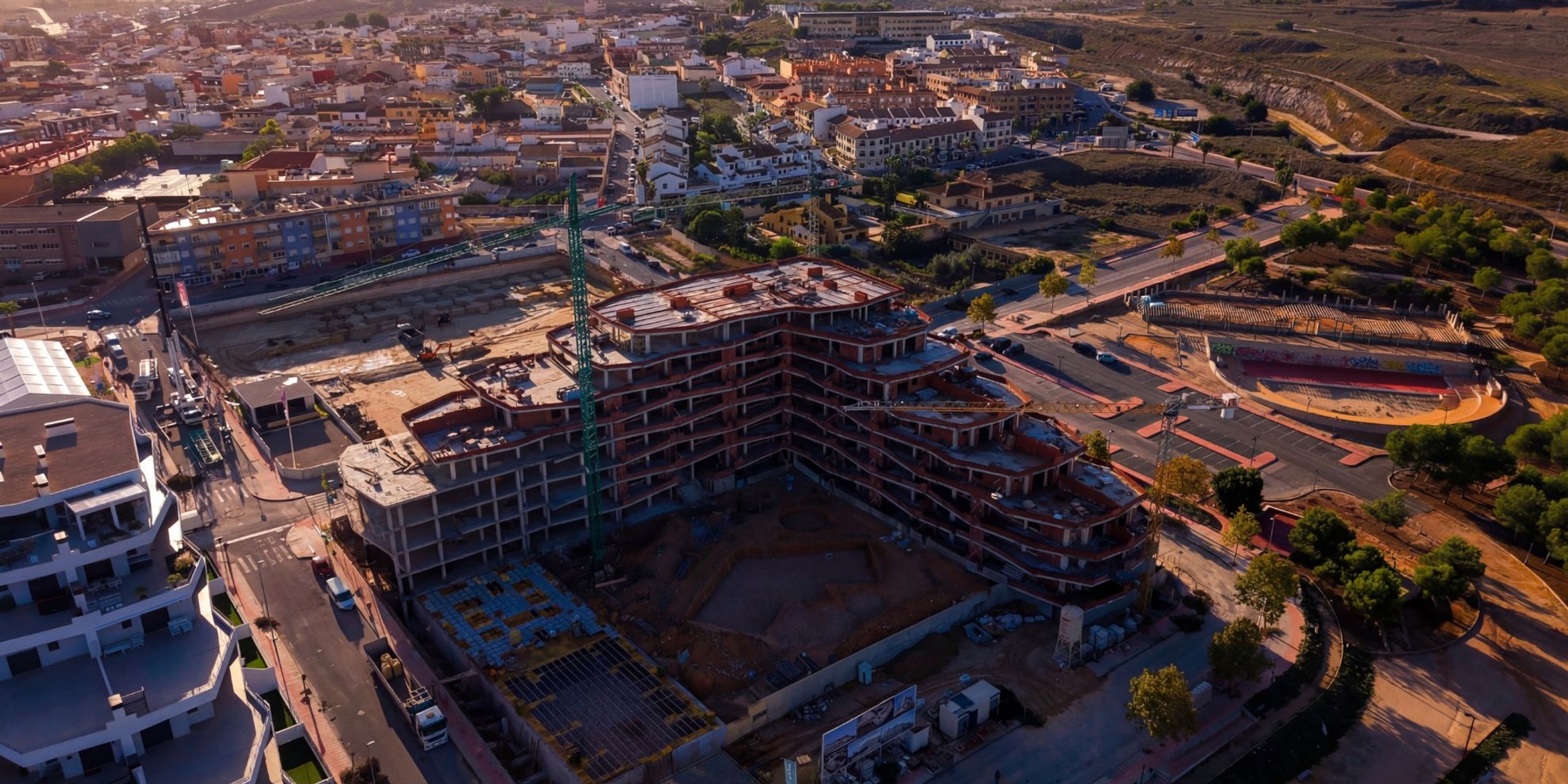 Panoramisch uitzicht op San Miguel de Salinas