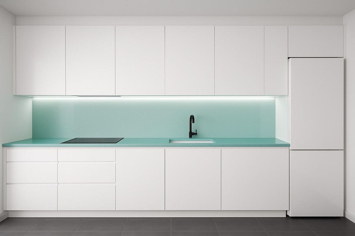 Bathroom with modern fittings in Lo Pagan