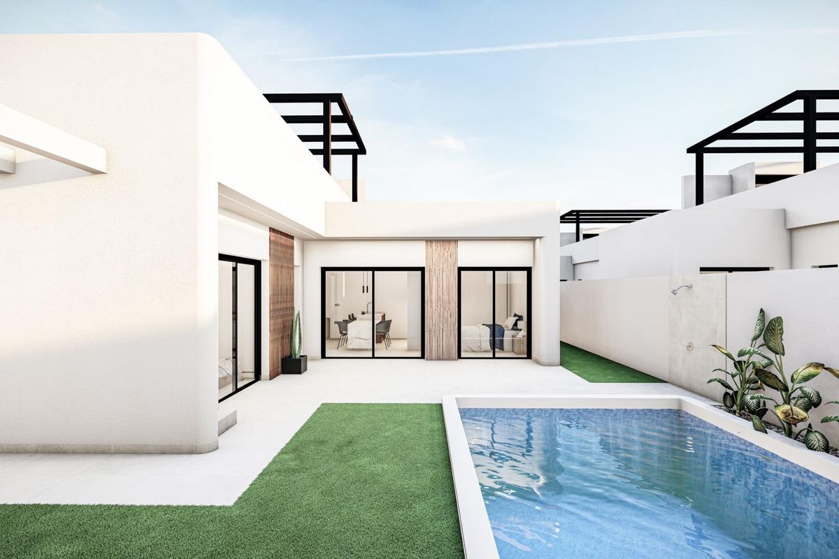 New Build Independent Villas with Private Pool and Solarium in Roldán, Torre-Pacheco