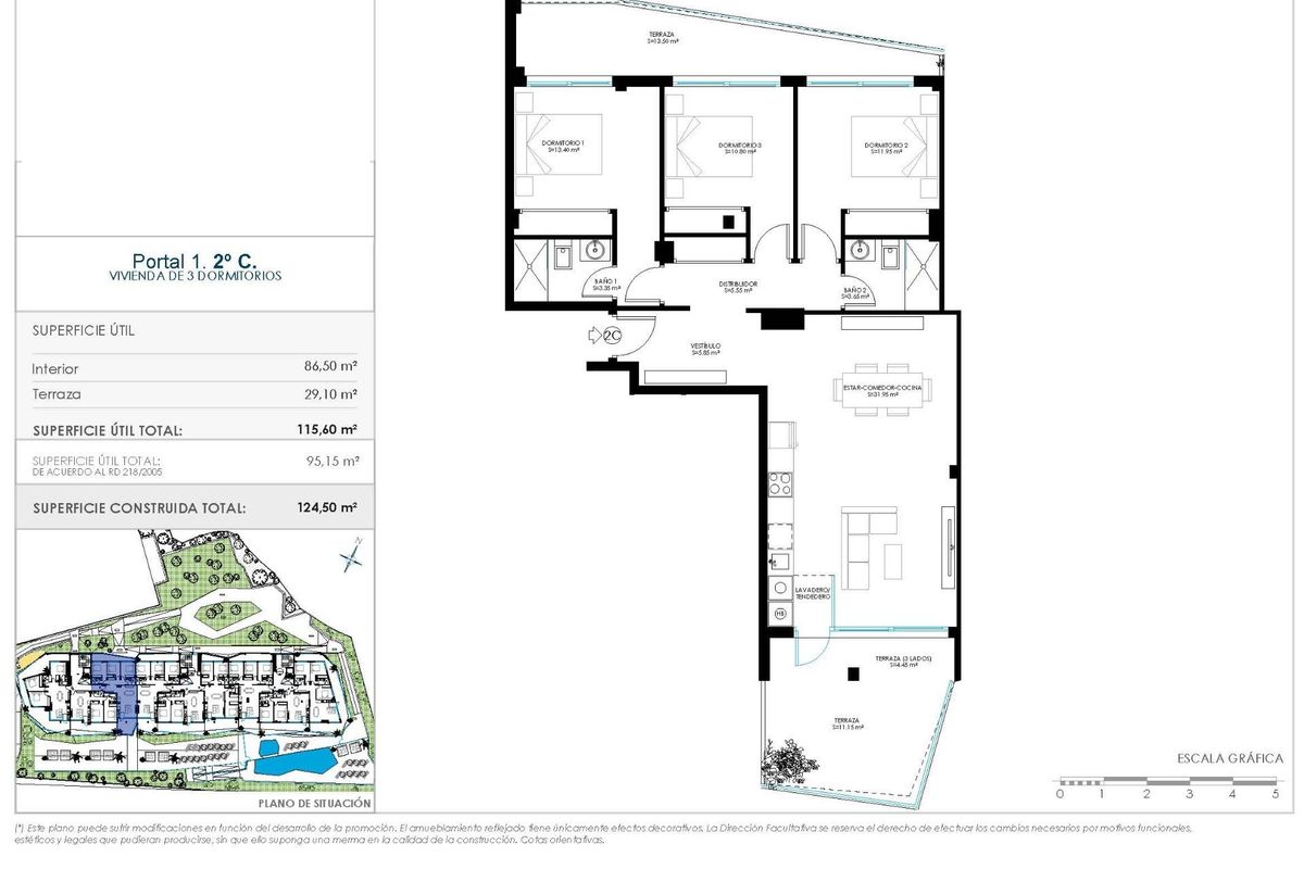 Aerial view of Benalmadena penthouse