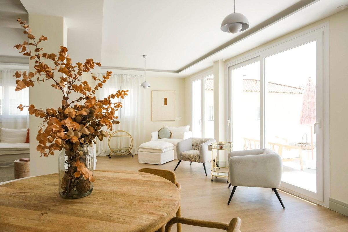 Schlafzimmer der Erdgeschosswohnung in Malaga