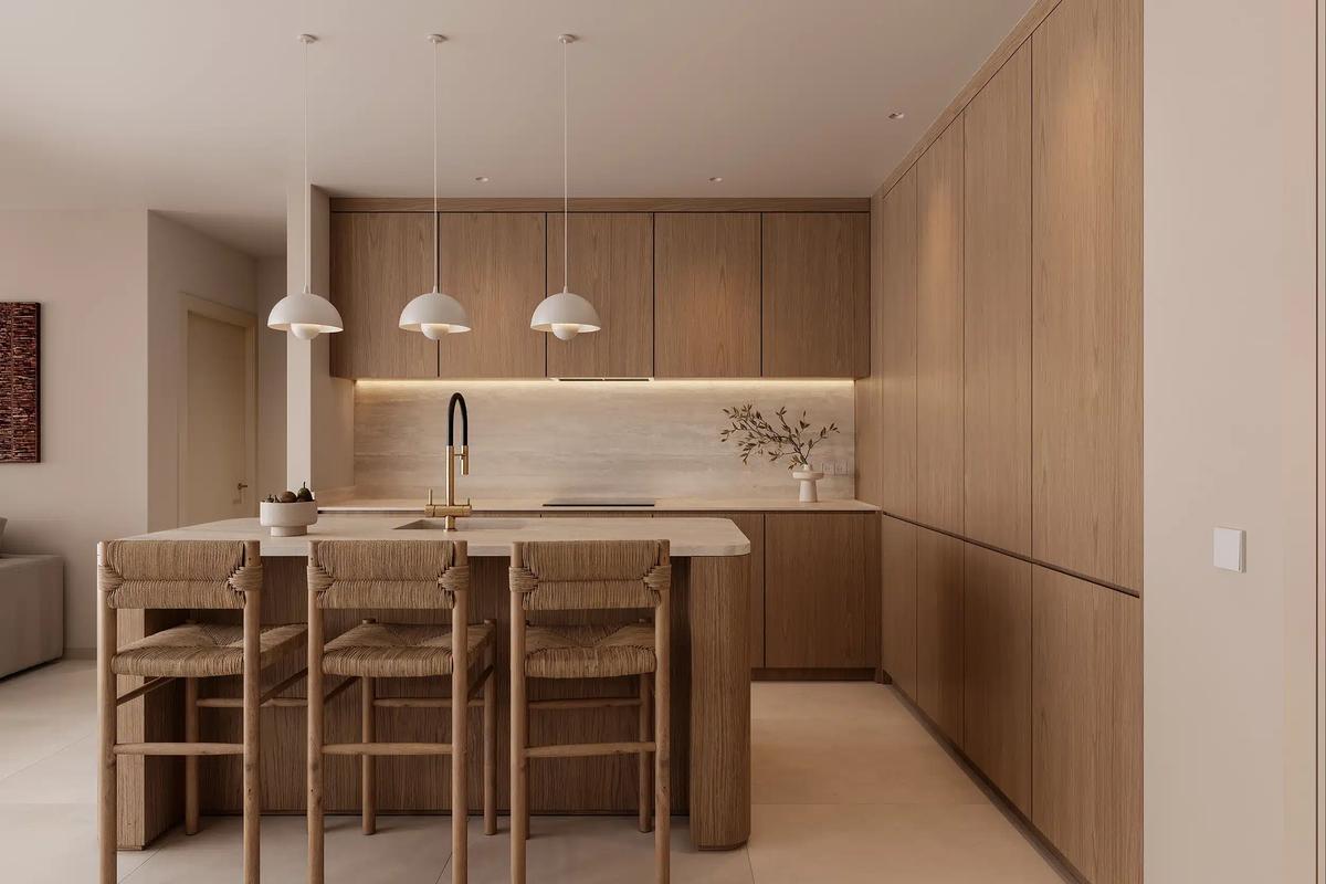 Hallway in Las Colinas apartment