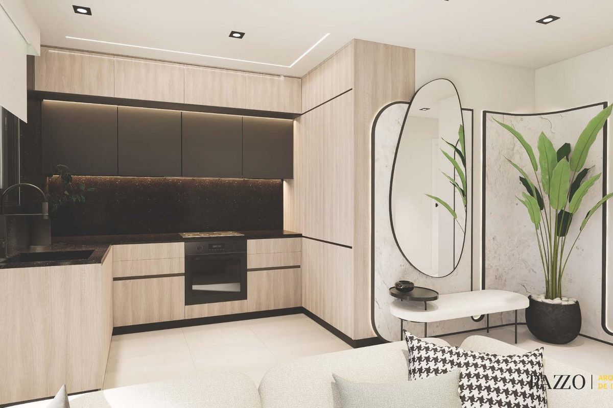 Contemporary keukenontwerp in een 2-slaapkamer bungalow, gelegen in Pilar de La Horadada.