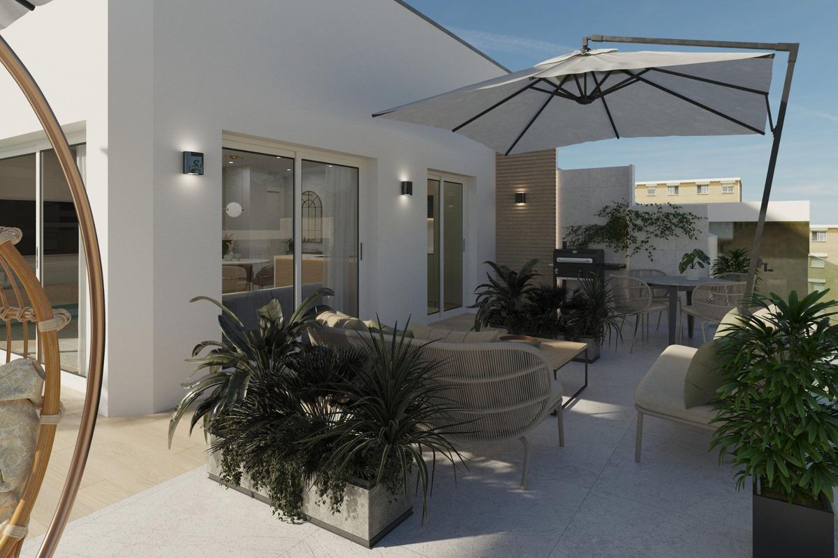 Nieuwbouwwoningen vlakbij het strand in het centrum van Guardamar del Segura