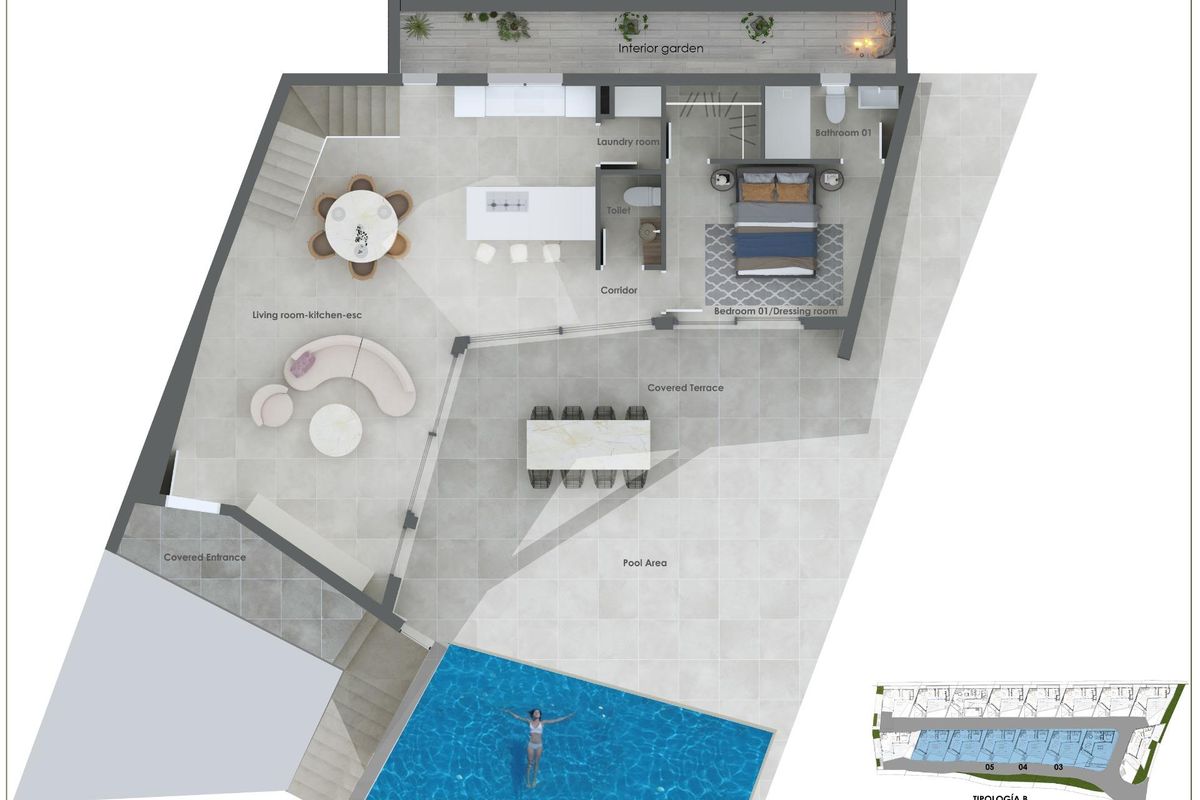 Private garage for two cars in Benitachell villa