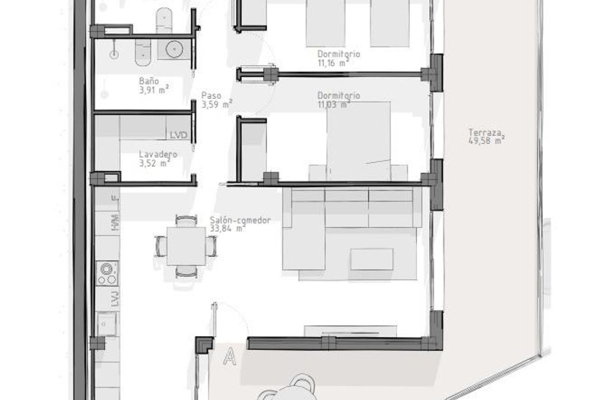 3-Bedroom Apartment in Aguilas
