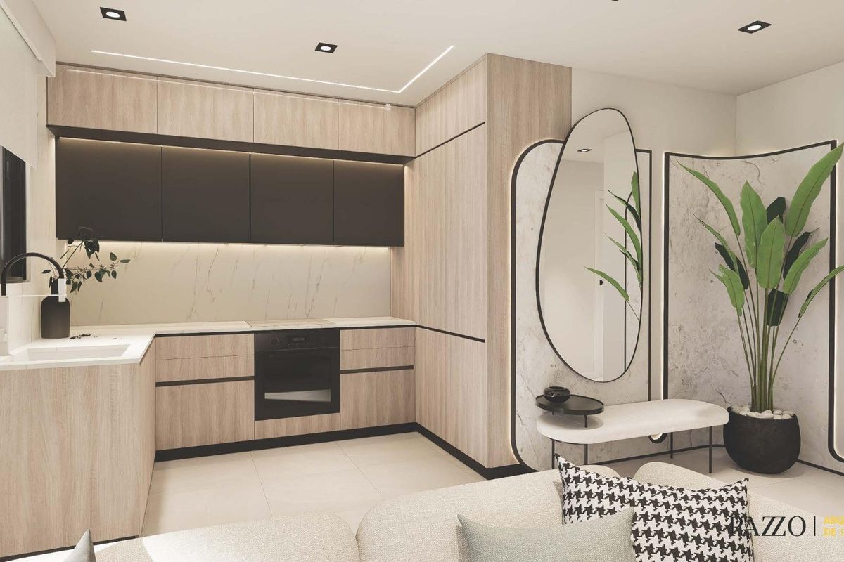 Stijlvolle keuken in een 2-slaapkamer bungalow met moderne afwerkingen in Pilar de La Horadada.