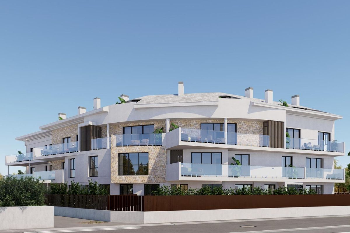 Living area with terrace access in Javea
