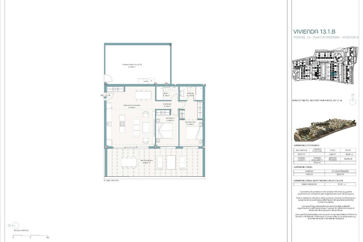 2-Slaapkamer Appartement Estepona Terras - Afbeelding 20