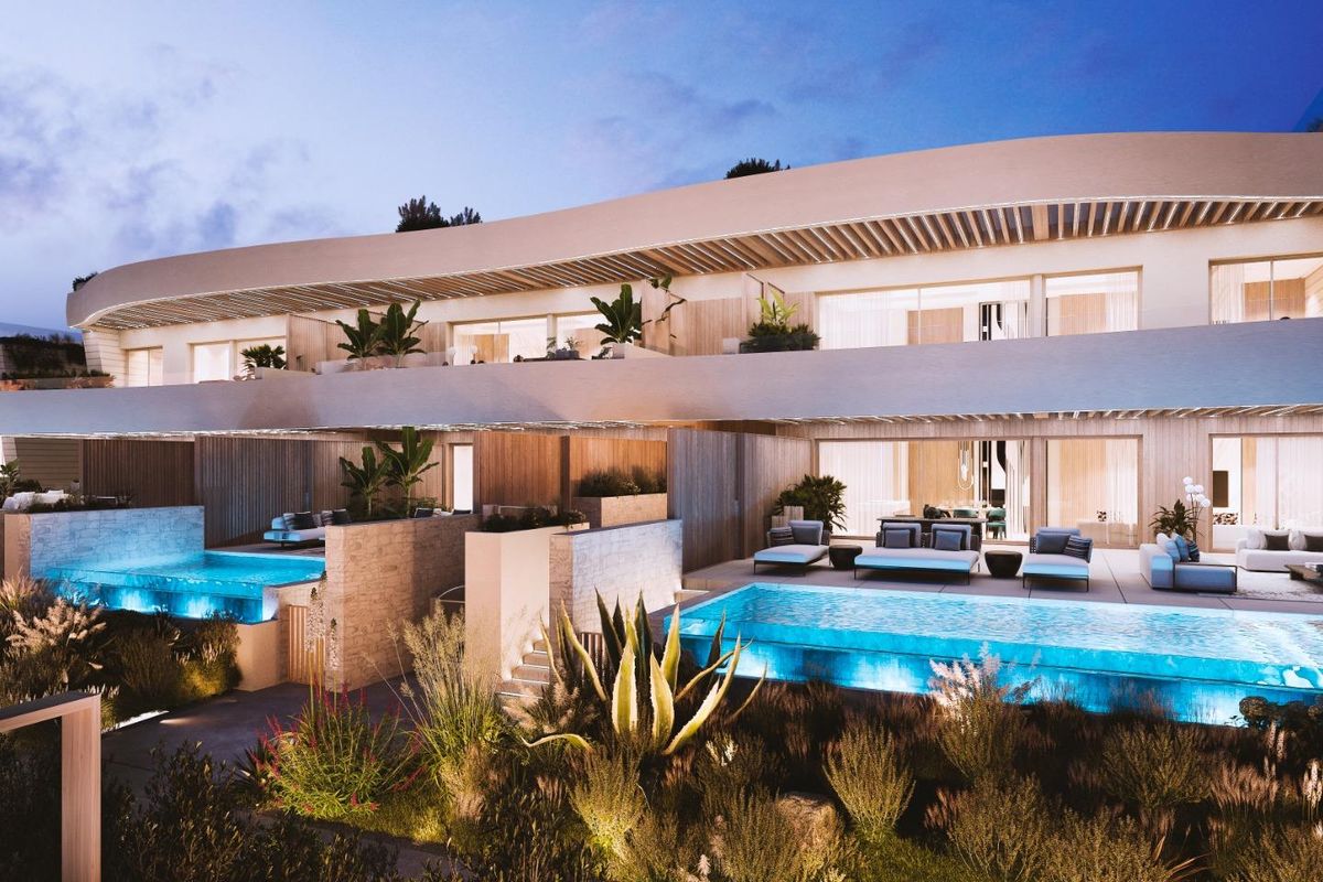 Modern appartement op de begane grond in Marbella met een prachtig tuin- en zwembadgebied. Perfect voor ontspanning.