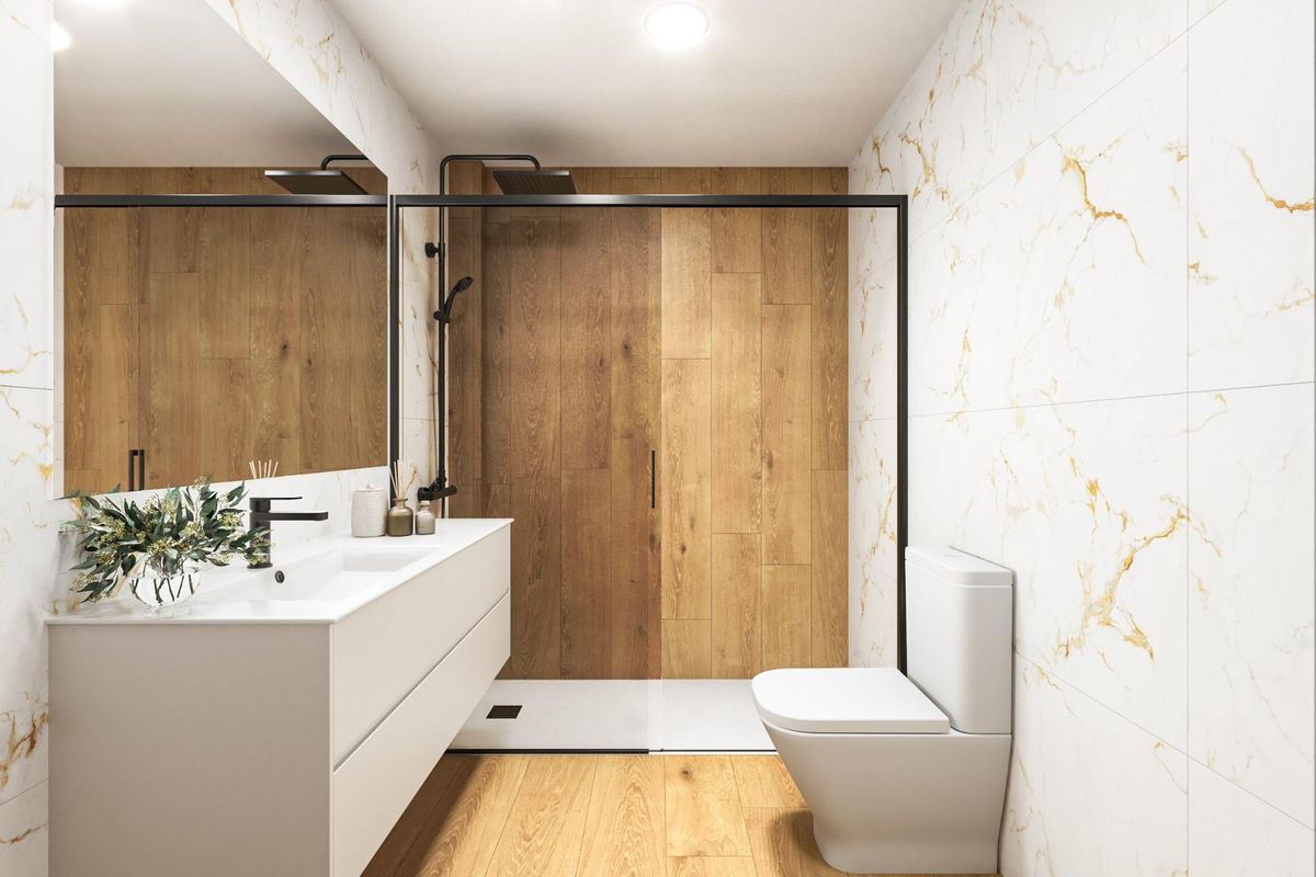 Stylish entrance with reinforced door