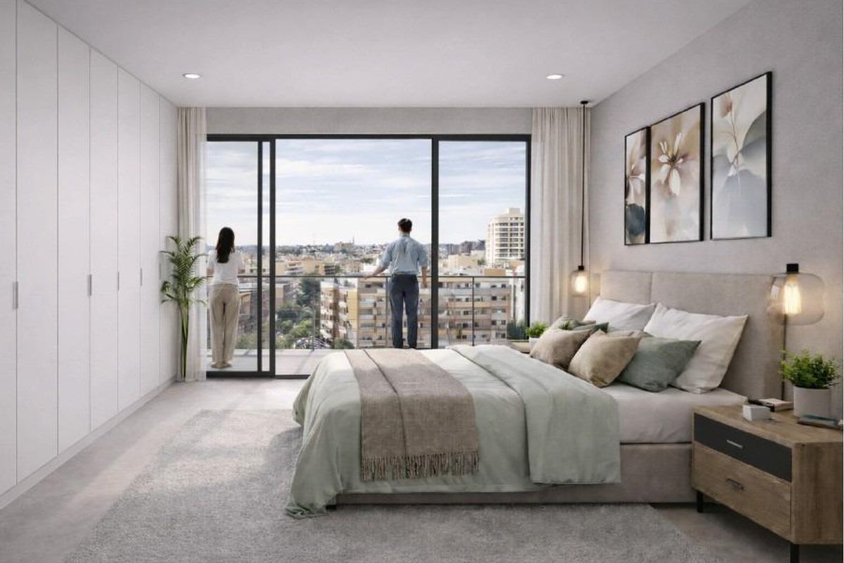 Uitzicht vanaf het solarium in Torrevieja