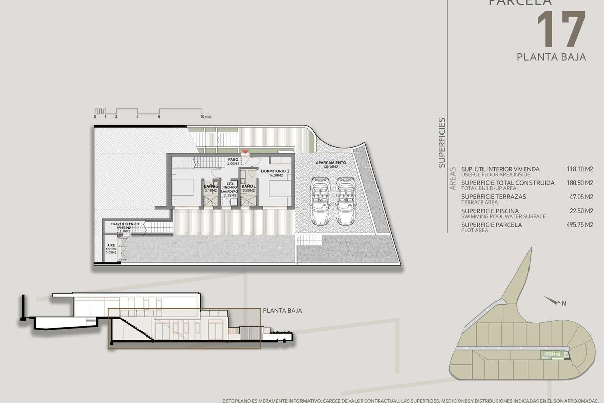 Geräumiges Wohnzimmer der Villa
