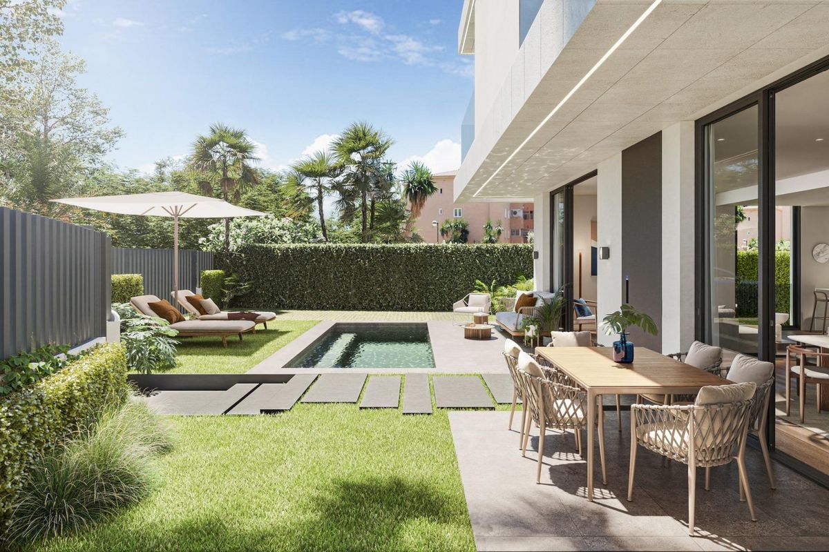 Stadthaus in Málaga mit Terrasse