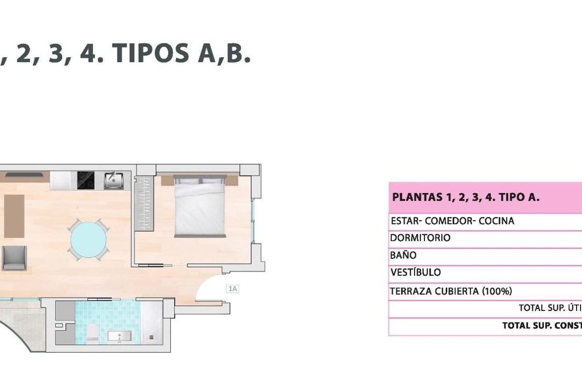 1-Bed Apartment Guardamar Terrace - Image 18