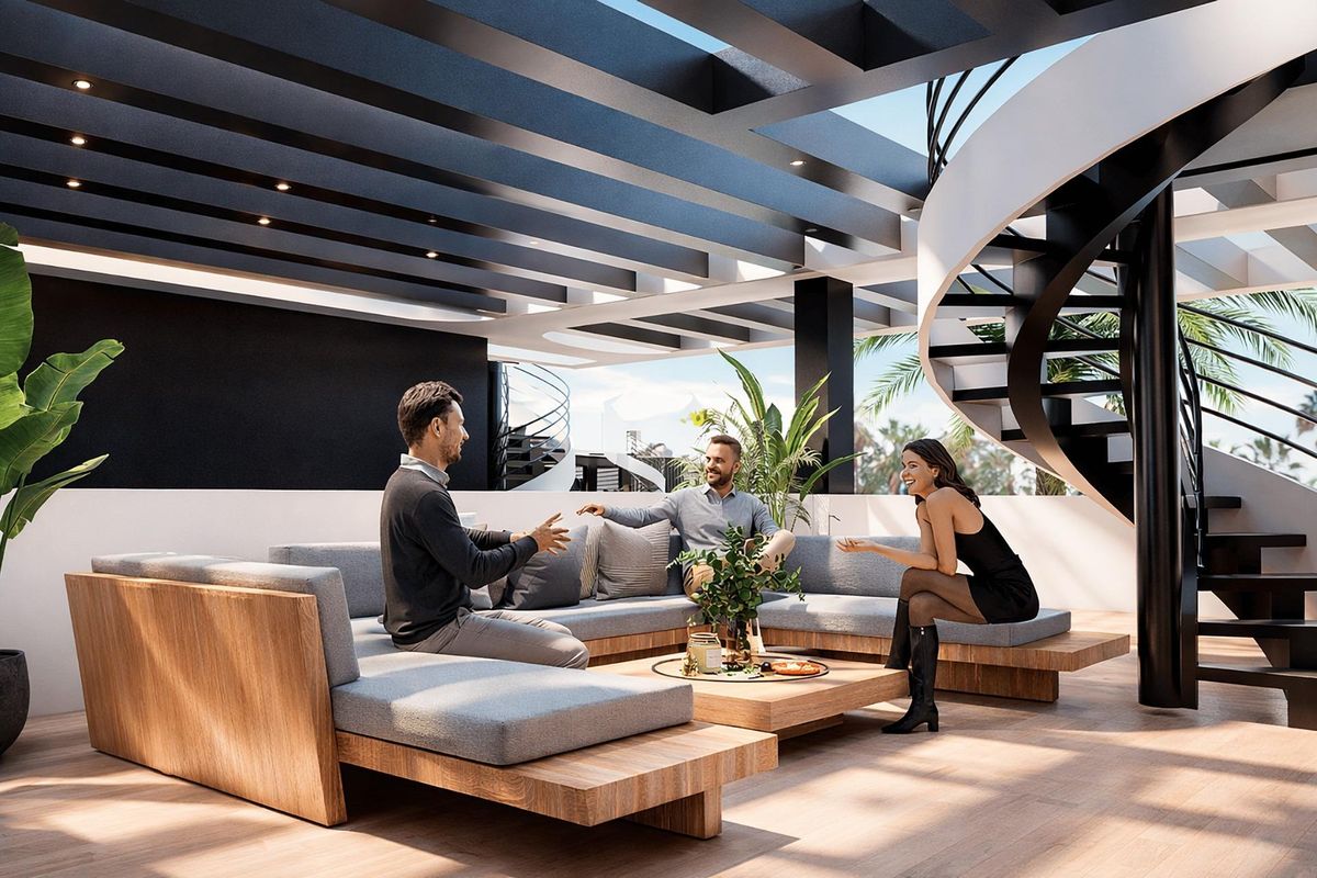 Essbereich des Penthouses in Los Alcazares