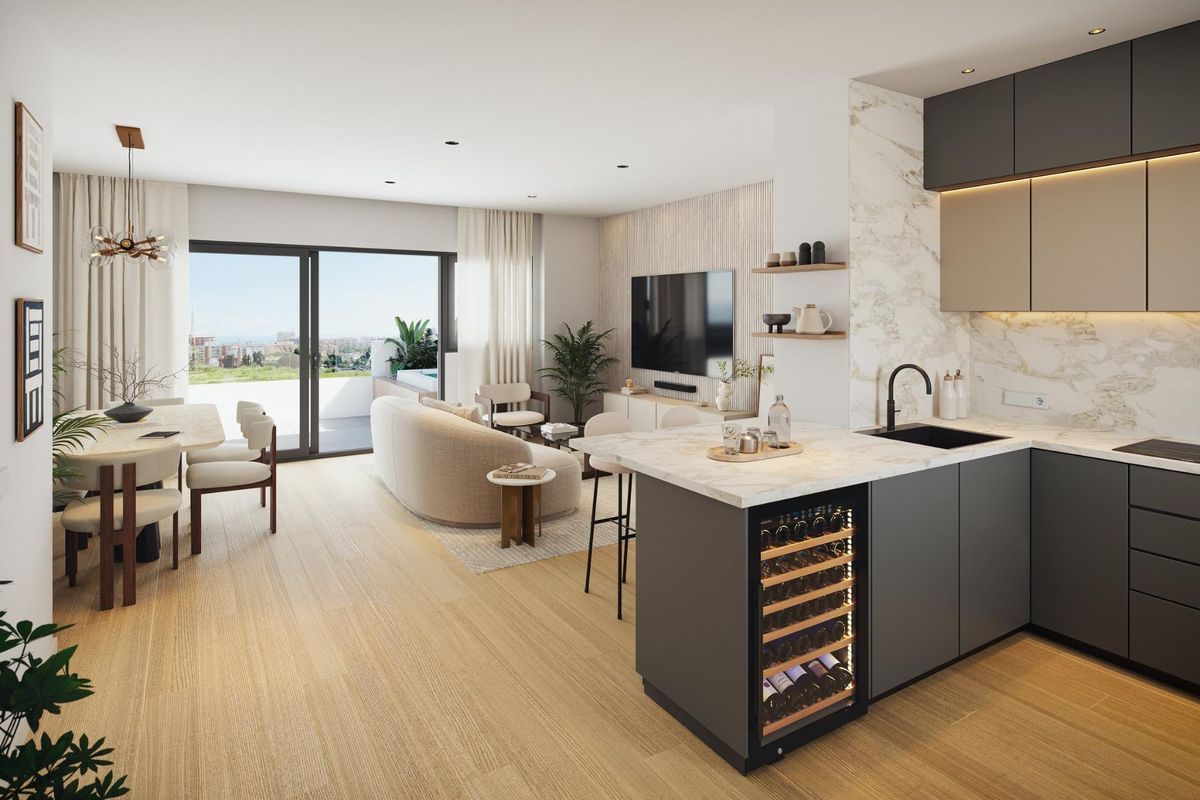 3 hálószobás apartman Fuengirola terasz - Kép 7