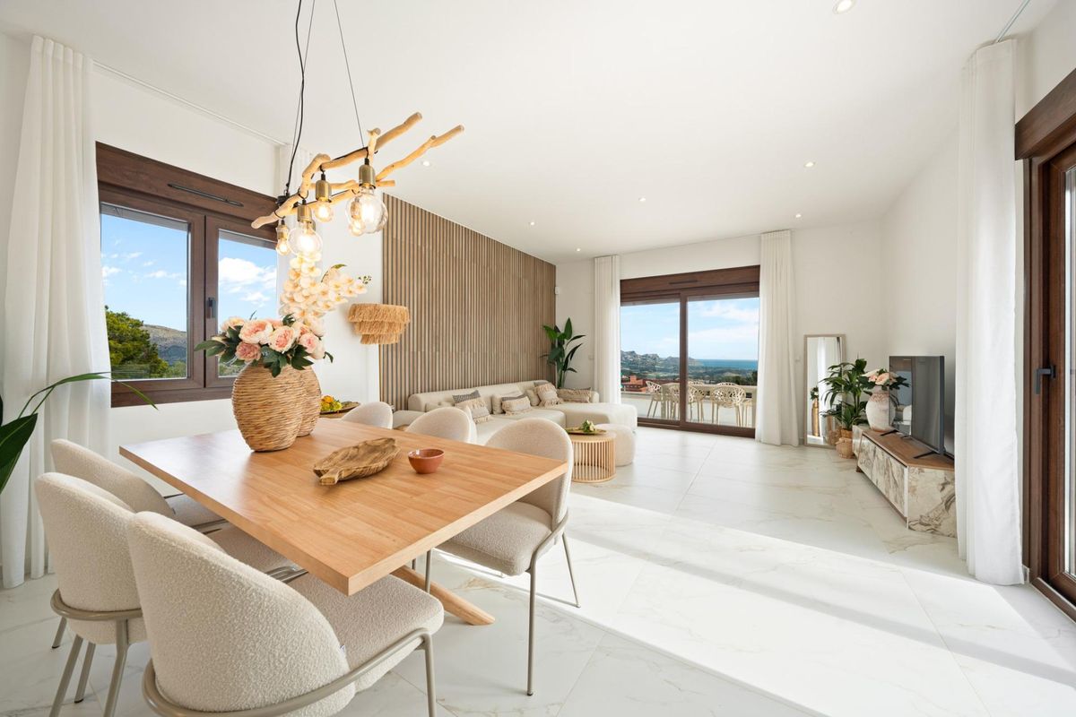 Prachtige nieuwbouw villa's in Polop met uitzicht op zee