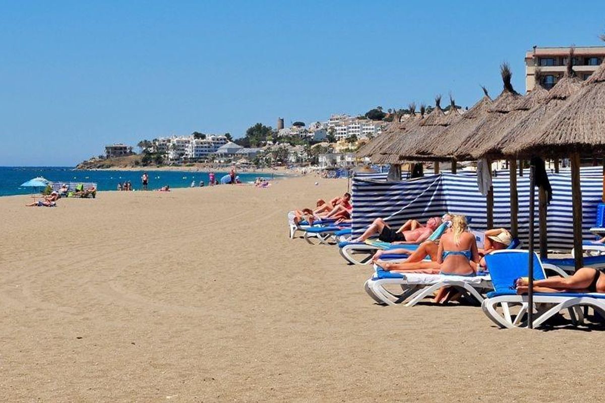 Uitzicht op golfbaan vanaf het appartement