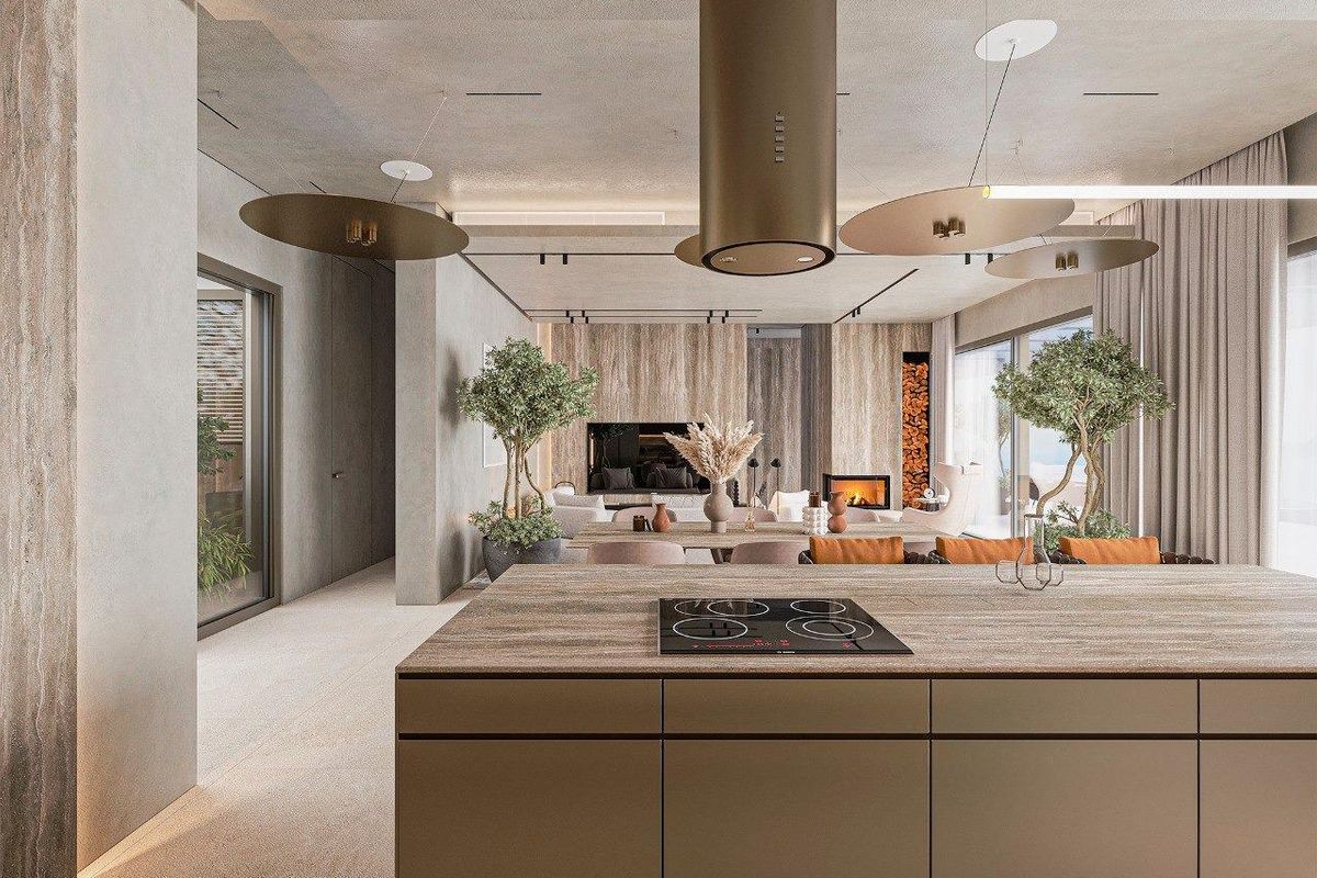 Privé-fitnessruimte in de villa