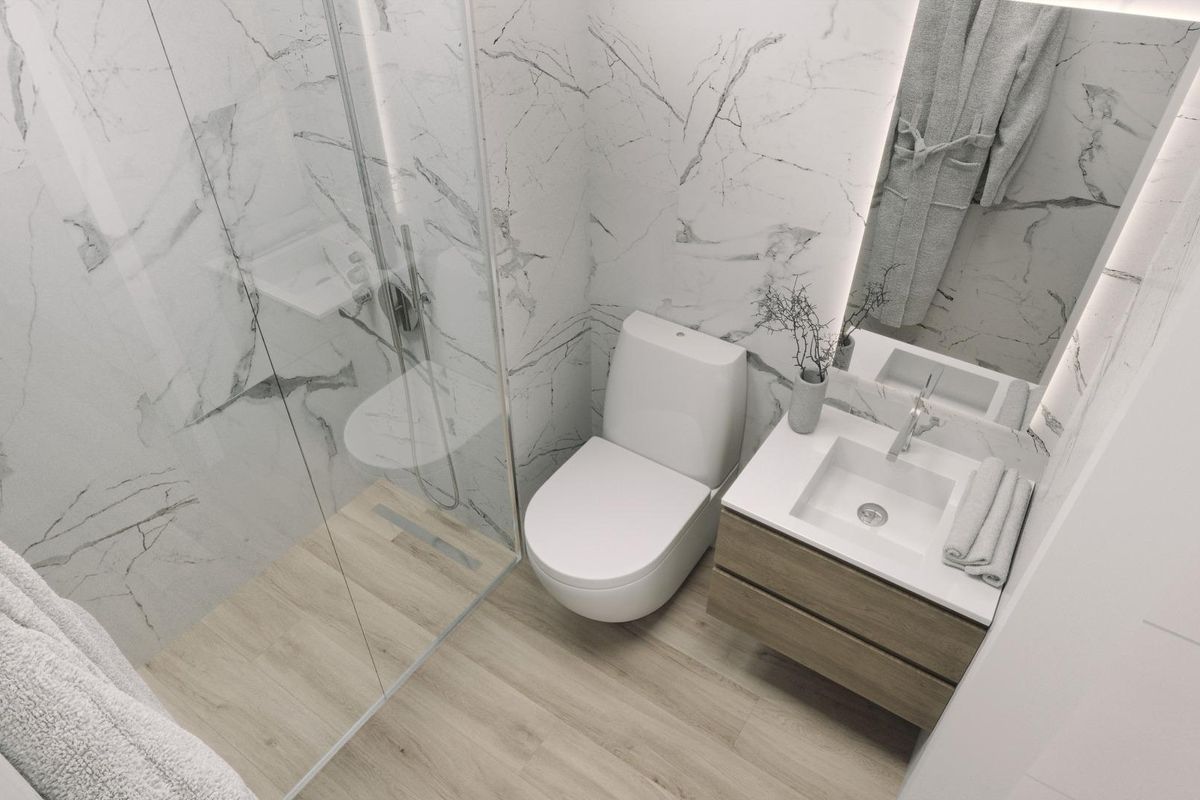 City view from Torrevieja apartment terrace