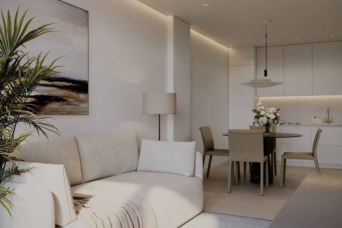 Bedroom with built-in wardrobe in Guardamar