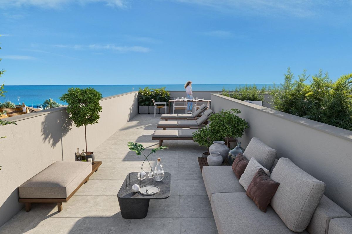 Aerial view of Los Narejos Beach proximity