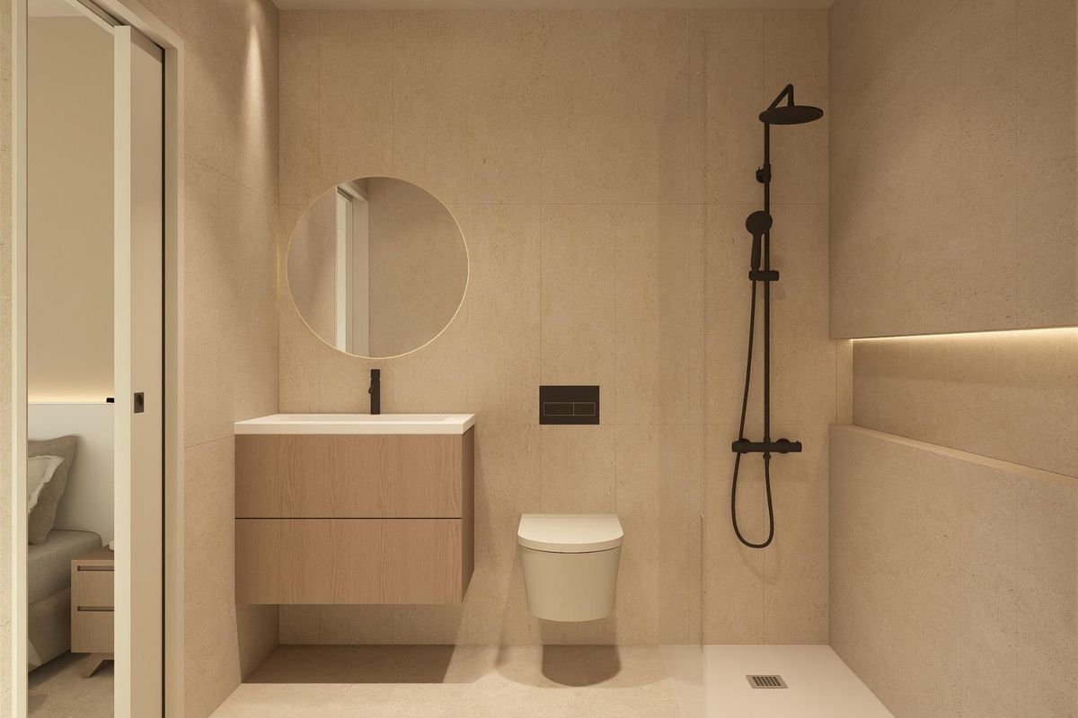 Zicht op solarium en zomerkeuken