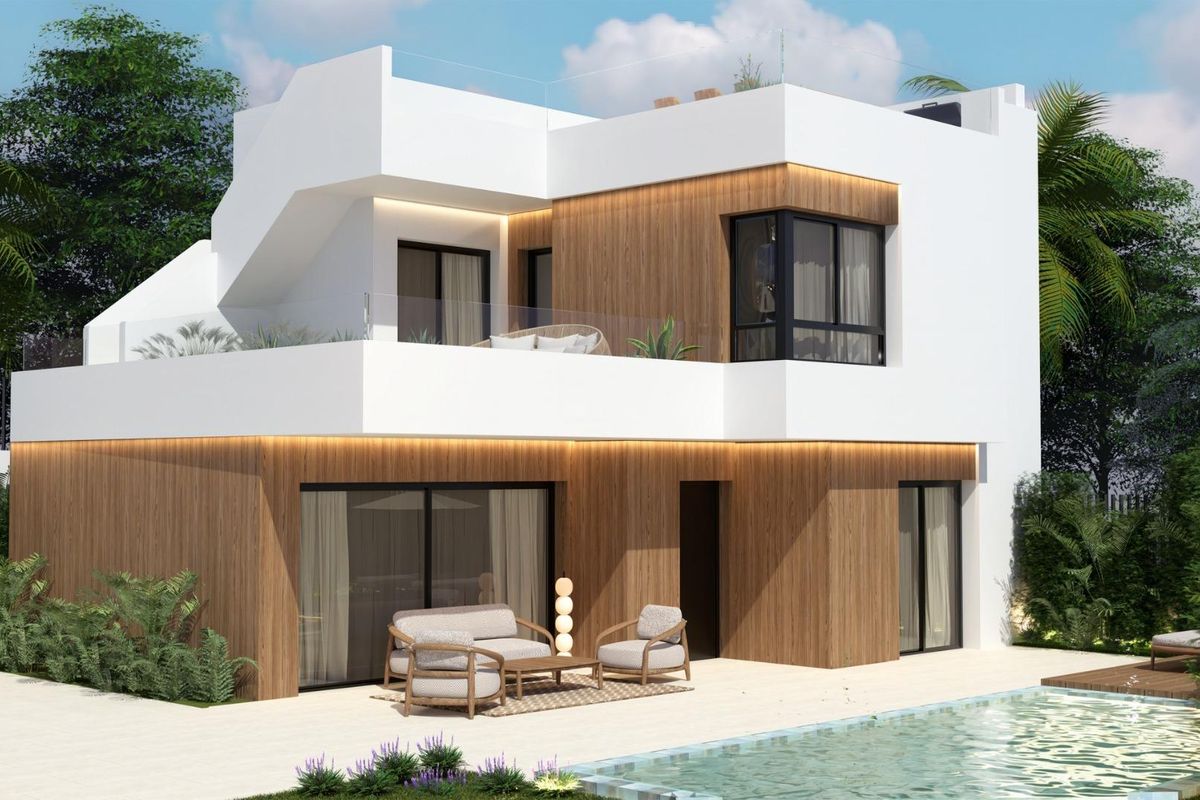 Villa front view Orihuela