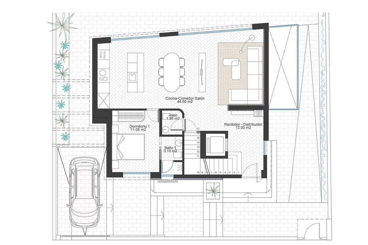 Villa in Cabo de Palos mit moderner Architektur