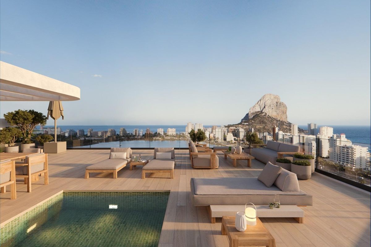 Moderne nieuwbouwwoningen in Calpe Op slechts 450 m van Playa del Cantal Roig
